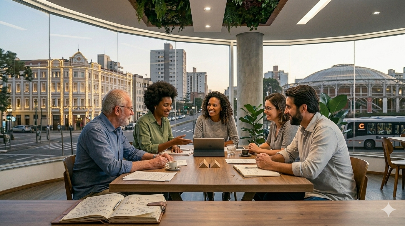 Empresários reunidos